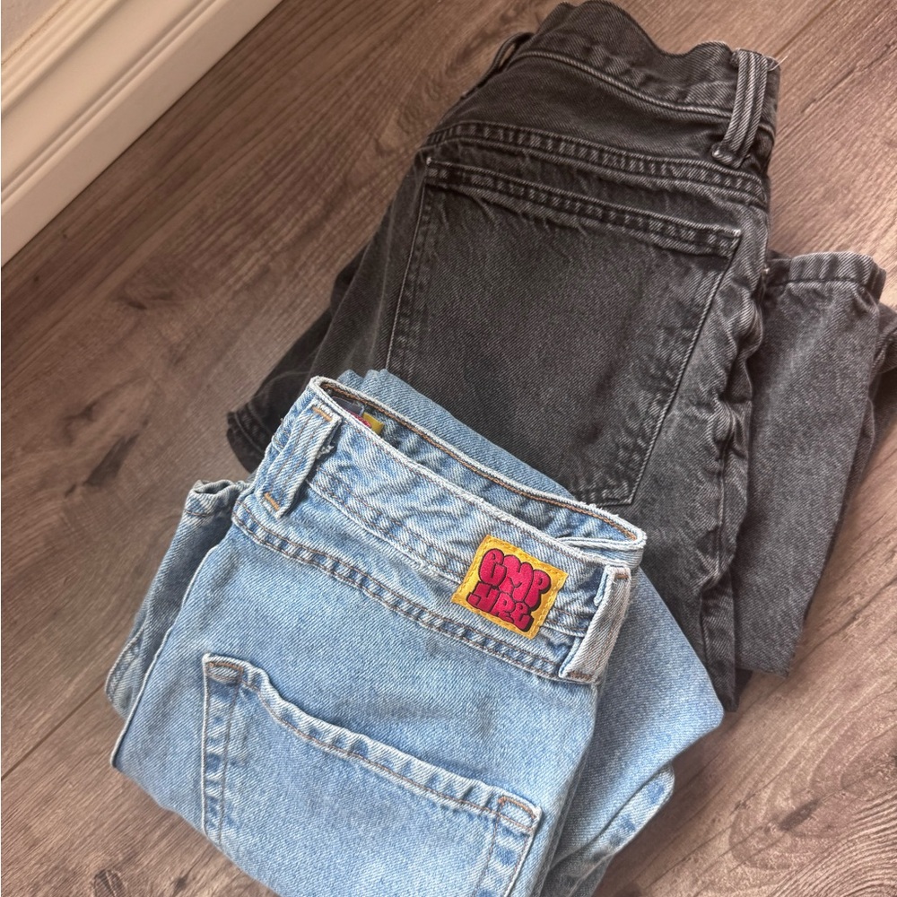 Empyre Black and Blue Men's Jeans Overalls